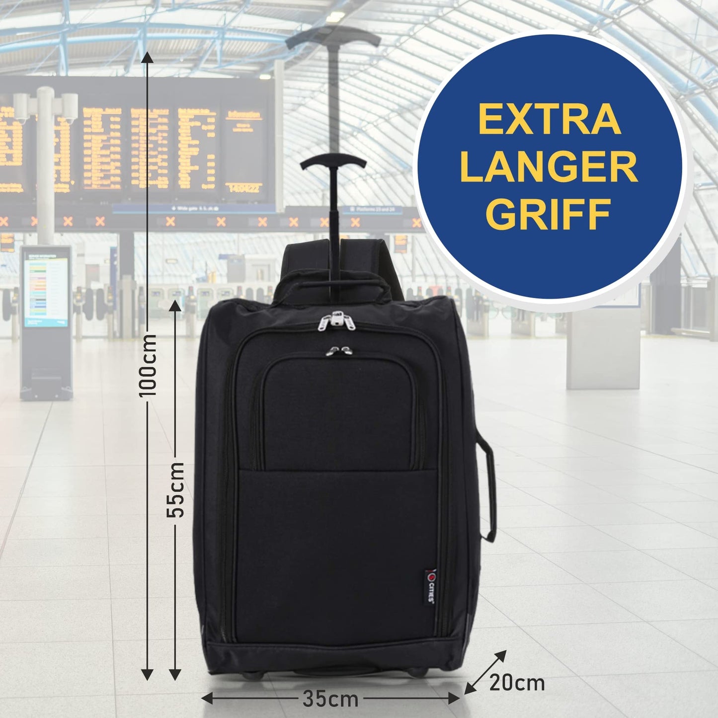 5 Cities 42L Bordgepäck Trolley Rucksack