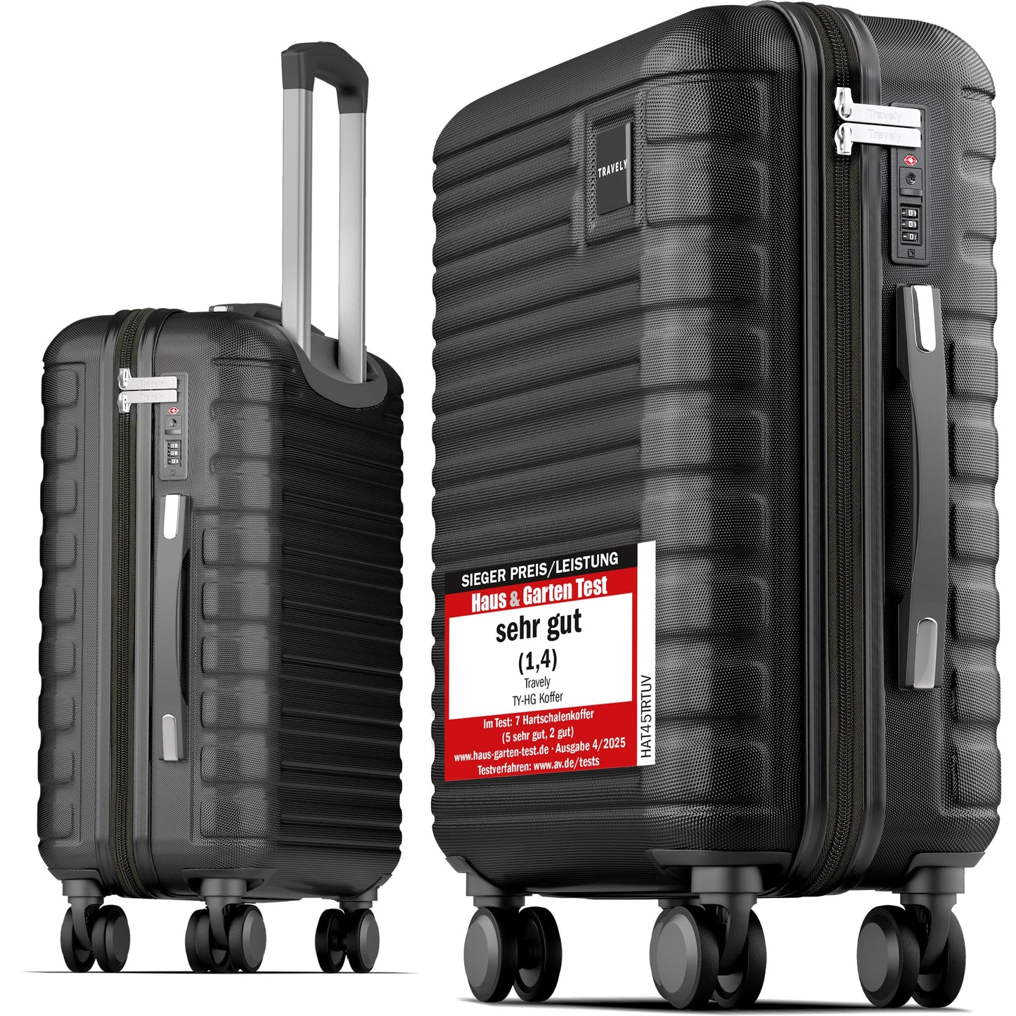 Travely 36L Handgepäck Koffer TSA 55x40x20cm